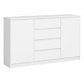 Kommode – 160 × 40 × 99 cm, mit Schubladen, mit mehreren Türen, für Wohnzimmer, Schlafzimmer und Flur