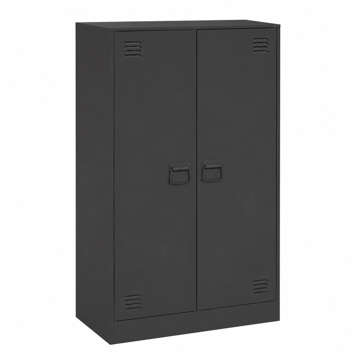 Sideboard – mit Stauraum, aus Stahl, Schwarz, für Wohnzimmer