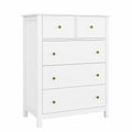 Kommode – 74 × 40 × 94 cm, mit Stauraum, mit Schubladen, für Wohnzimmer, Schlafzimmer und Flur