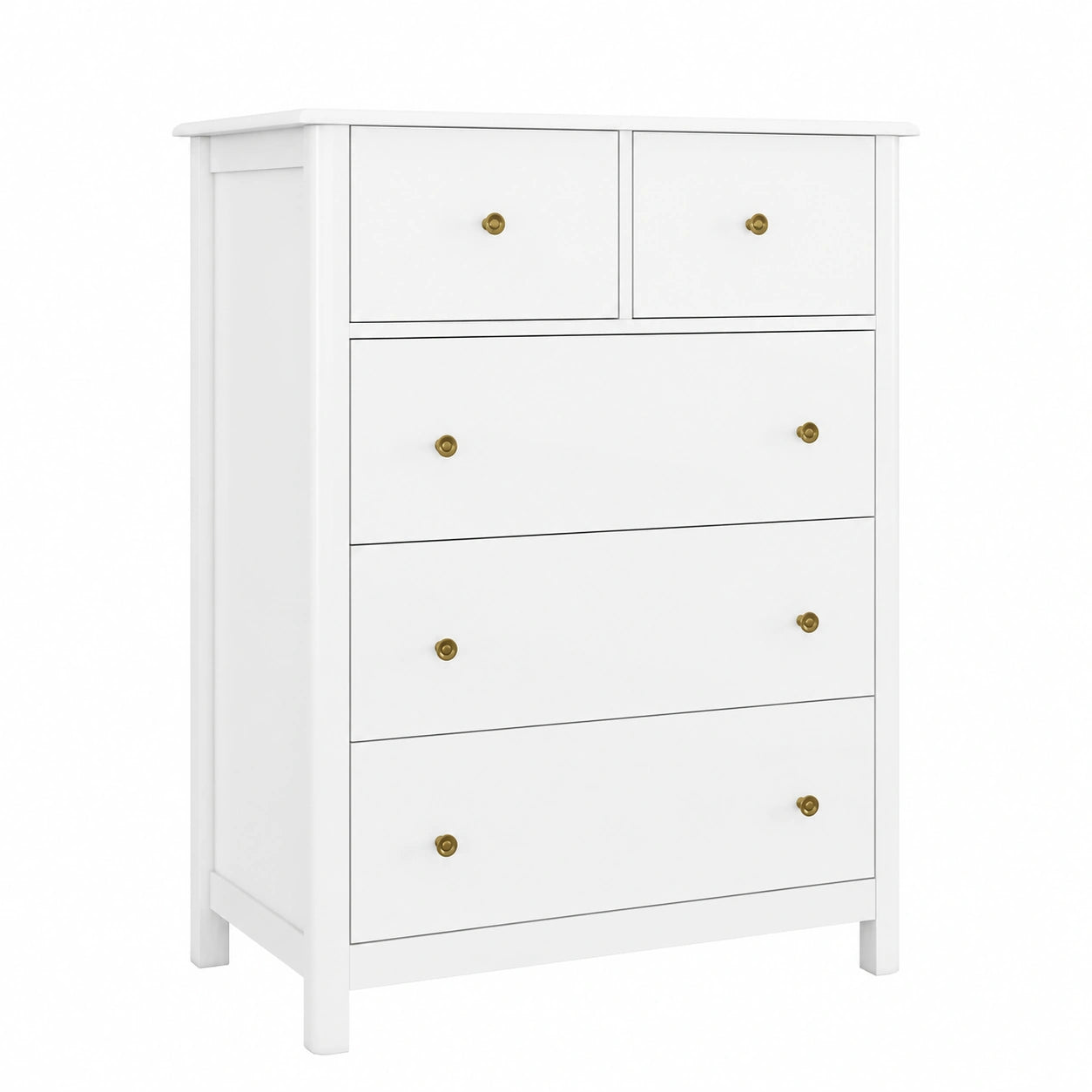 Kommode – 74 × 40 × 94 cm, mit Stauraum, mit Schubladen, für Wohnzimmer, Schlafzimmer und Flur