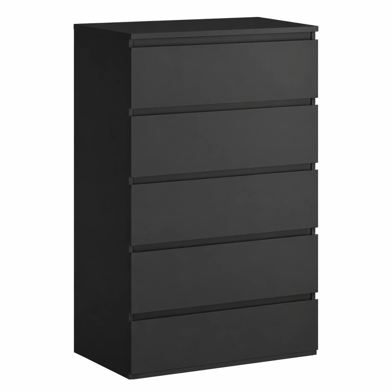 Kommode – 119 cm, mit Schubladen, Schwarz