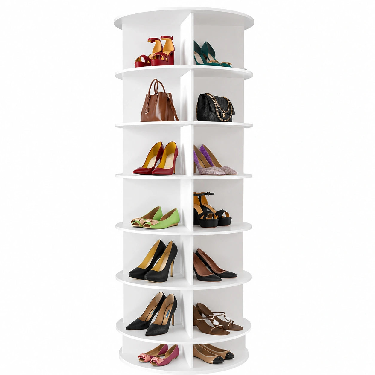 Schuhregal – runde Form, drehbar