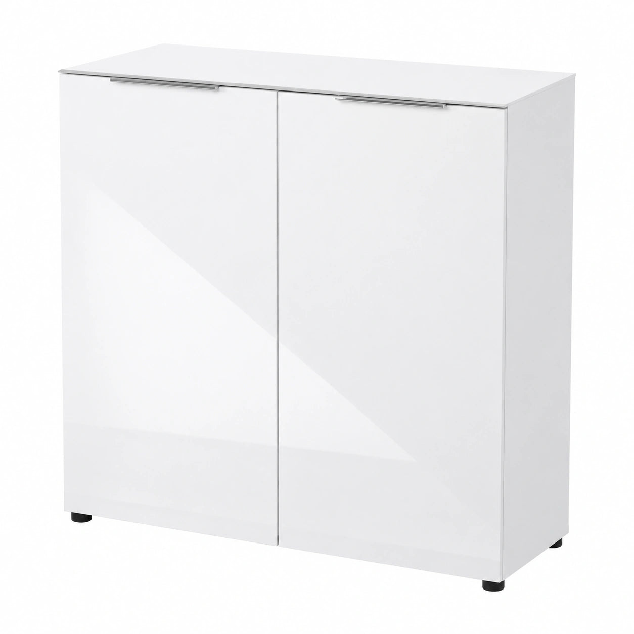 Kommode – 90 × 99 × 40 cm, mit Stauraum, aus Glas