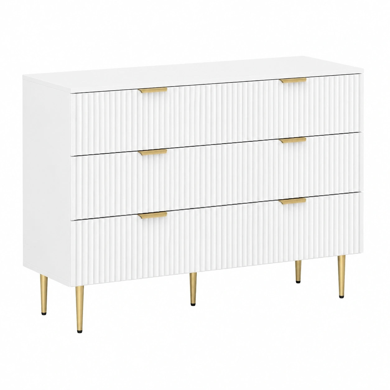 Kommode – 120 × 40 × 76,5 cm, moderner Stil, mit Schubladen, für Wohnzimmer und Schlafzimmer