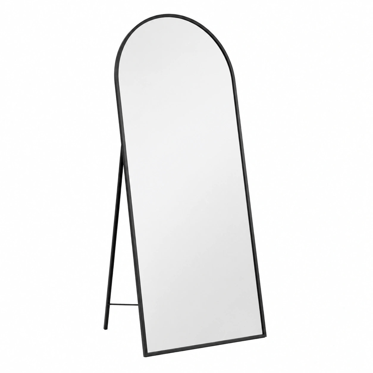 Ganzkörperspiegel – 180 × 76 cm, Schwarz, für Wohnzimmer