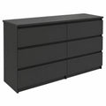 Kommode – 40 cm, moderner Stil, mit Stauraum, mit Schubladen, Schwarz, für Wohnzimmer und Schlafzimmer