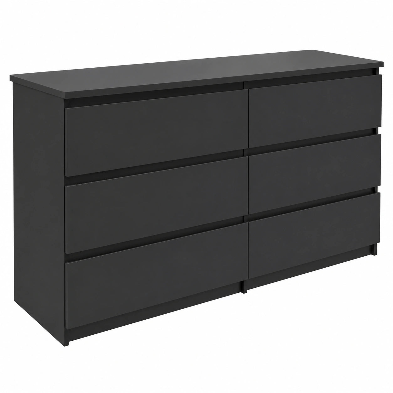 Kommode – 40 cm, moderner Stil, mit Stauraum, mit Schubladen, Schwarz, für Wohnzimmer und Schlafzimmer