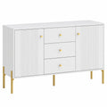 Sideboard – 120 × 39,1 × 76 cm, moderner Stil, mit Schubladen, mit mehreren Türen, für Küche, Wohnzimmer und Schlafzimmer