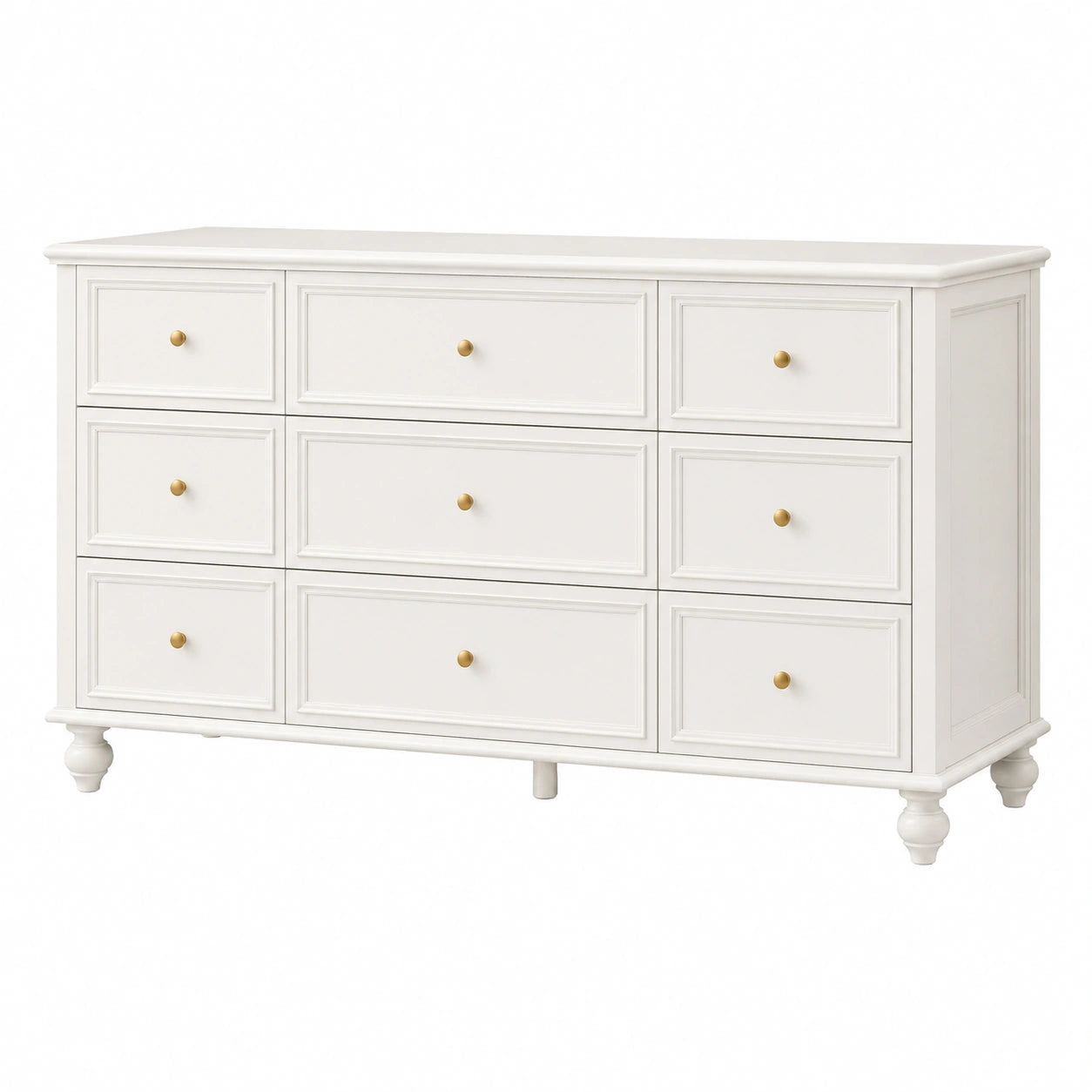 Sideboard – 160 × 40 × 80 cm, mit Schubladen, aus MDF, für Wohnzimmer, Schlafzimmer und Flur