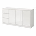 Kommode – 140 cm, mit Schubladen, für Wohnzimmer, Schlafzimmer und Flur
