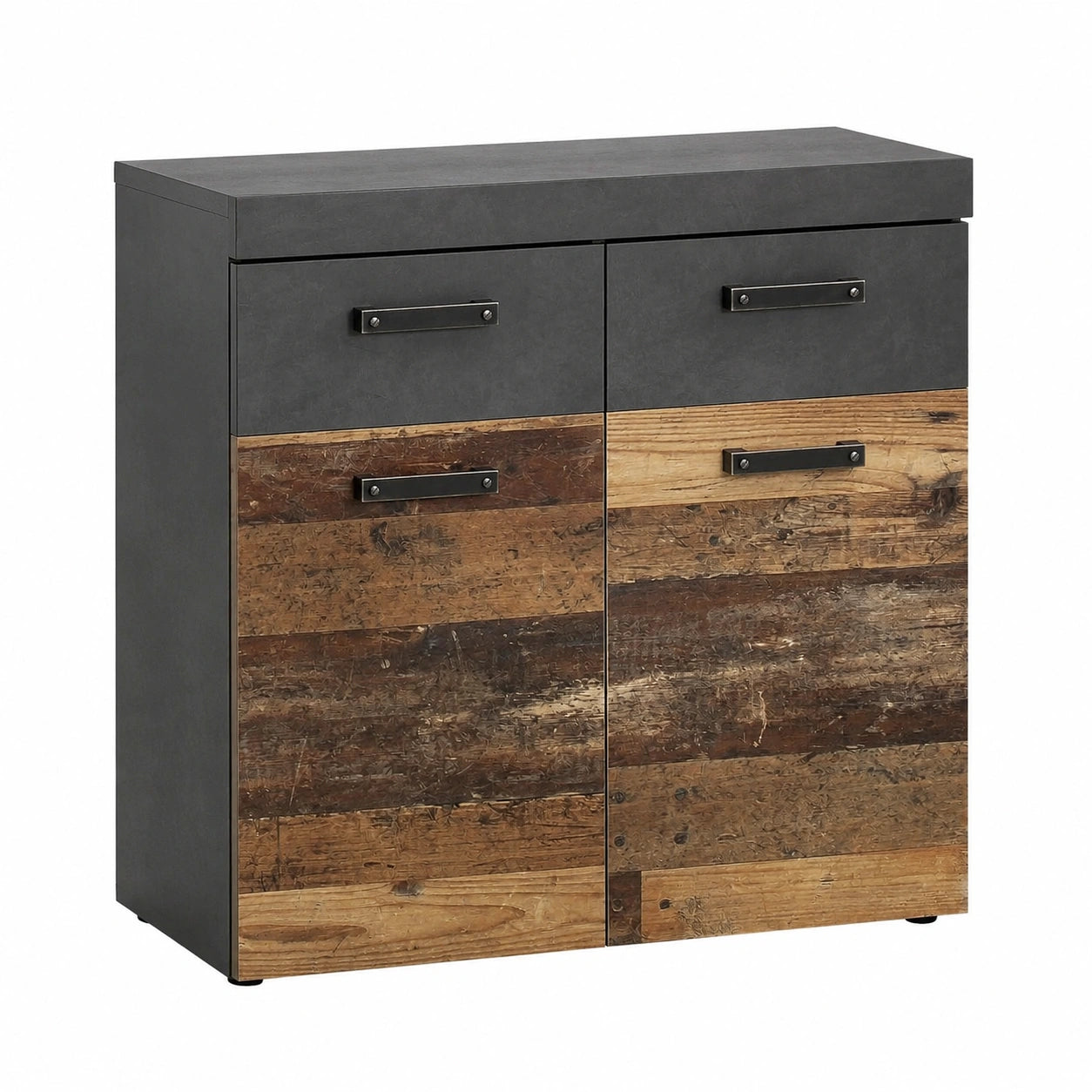 Kommode – 90 × 89 × 34 cm, Grau